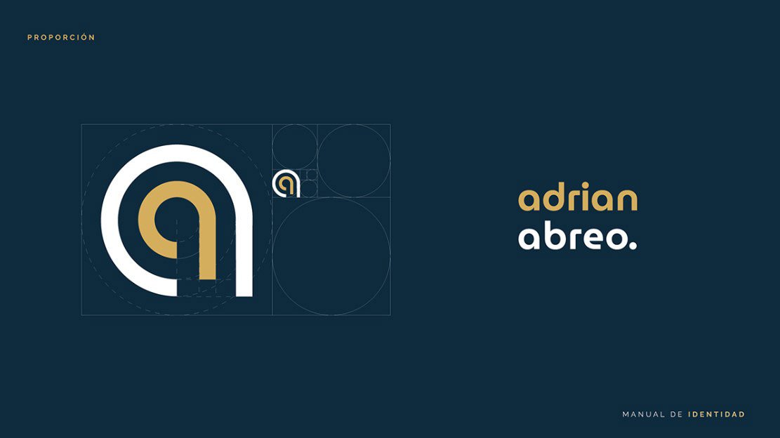 Adrian Abreo — proporción áurea del isotipo