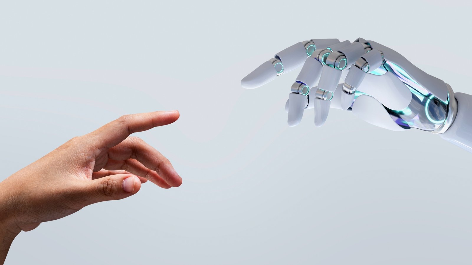 Inteligencia artificial y creatividad — mano humana y mano robótica
